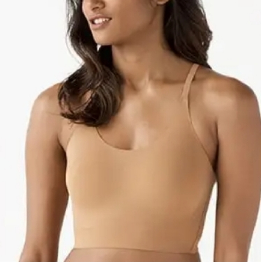 True and Co True Body Lift Mesh Nude Scoop Convertible Bra Size Medium